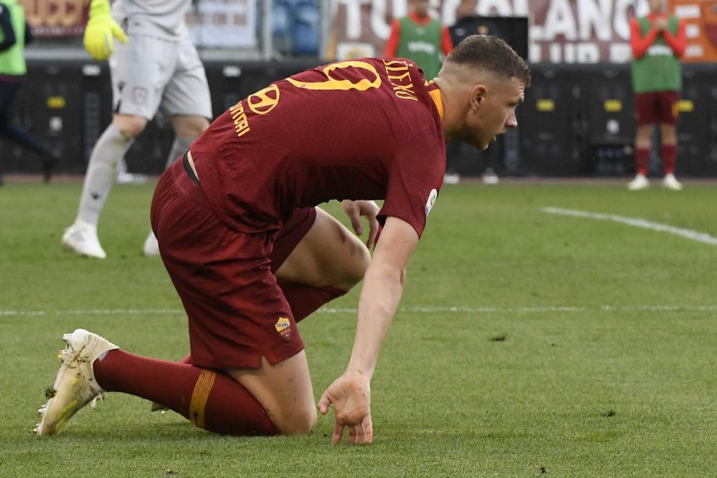 DZEKO 3 Roma Cagl 3 a 0