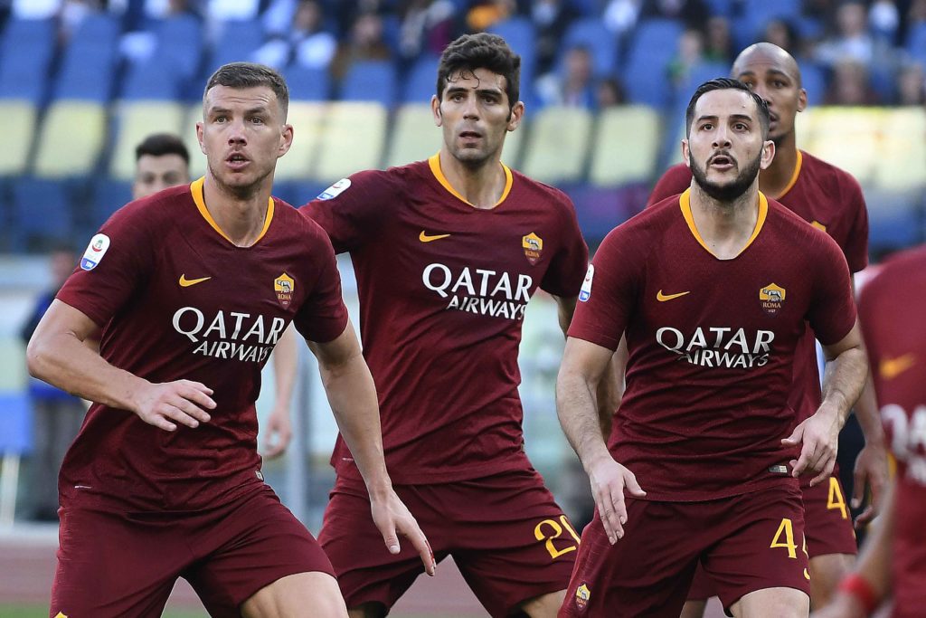 DZEKO FAZIO MANOLAS Roma Cagl 3 a 0