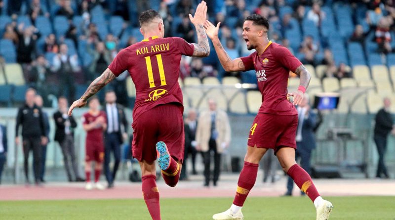 KOLAROV DOPO GOL 0 ROMA CAGLIARI 3 a 0