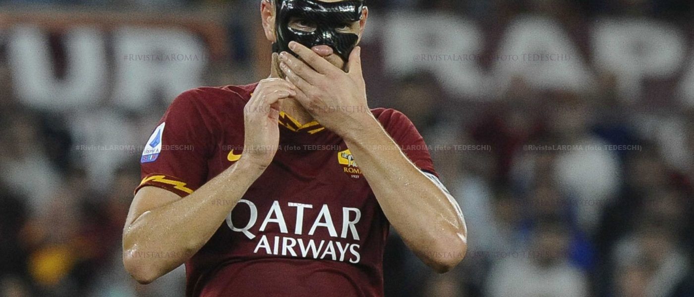 2019 10 28 roma MILAN 2 1 dzeko maschera 2