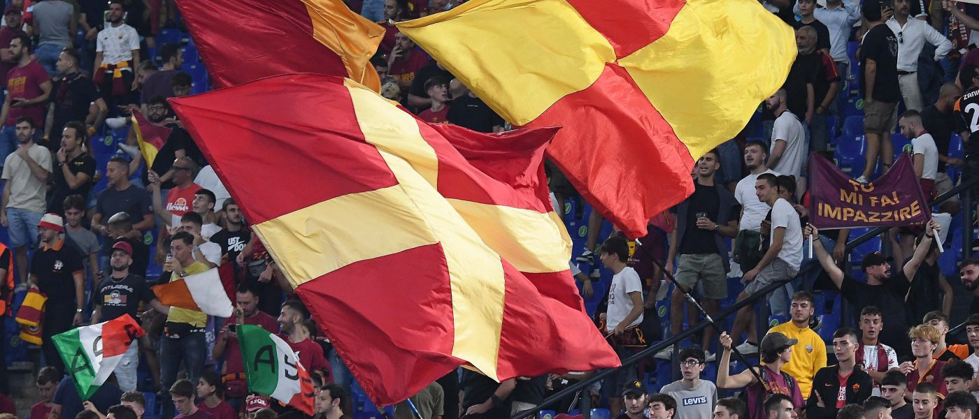 2021 09 16 roma cska sofia 5 1 44 tifo curva bandiera