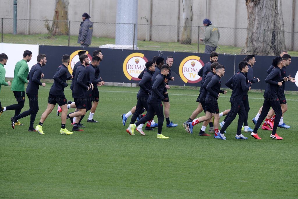 2020 01 19 Allenamento Trigoria pre GENT europa league 20 gruppo