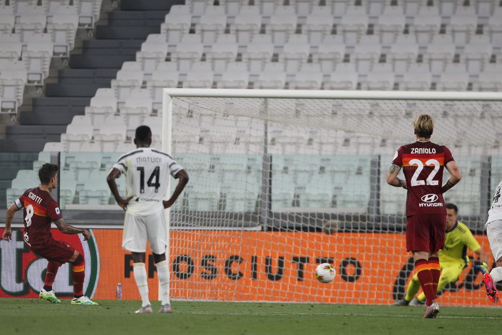 PEROTTI GOL RIGORE JUVE ROMA