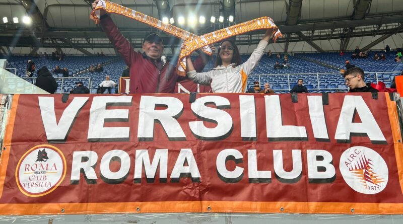 striscione roma leverkusen