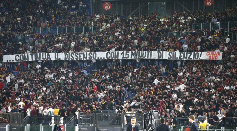 2024-09-26 roma-bilbao PROTESTA CURVA SUD