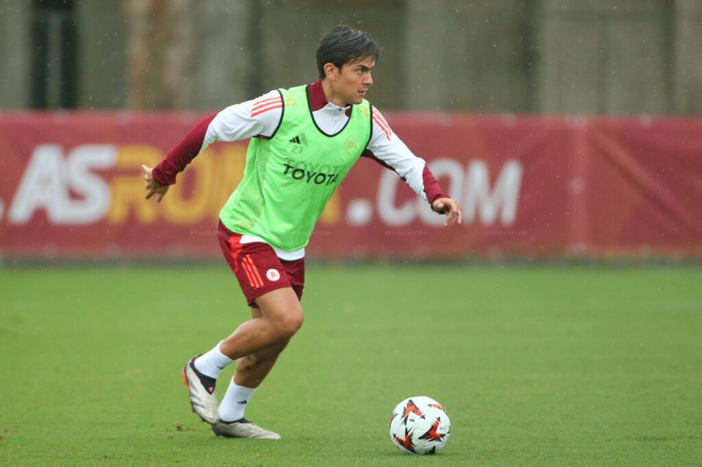 2024-10-23 allenamento trigoria dybala