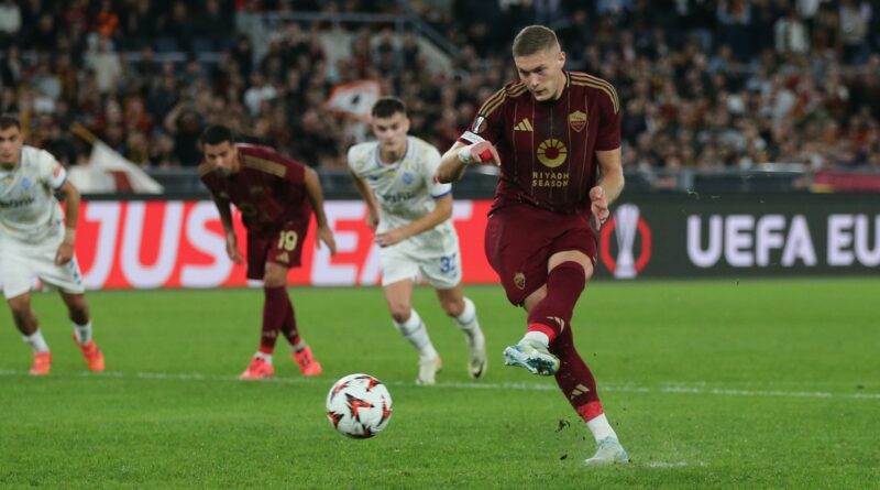 2024-10-24 Roma-Dynamo dovbyk rigore