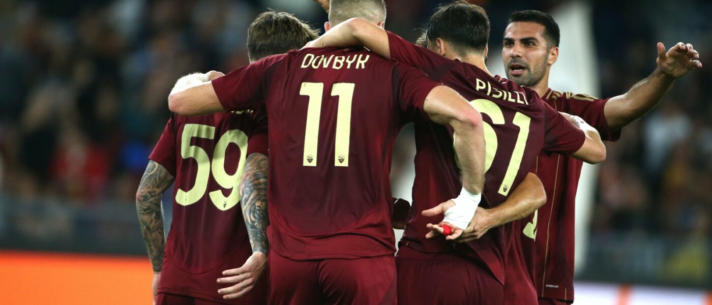 2024-10-24 Roma-Dynamo dovbyk esultanza gol