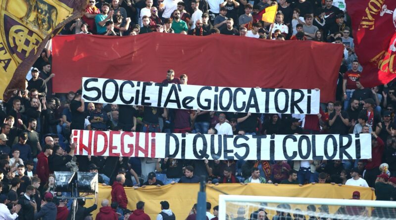 2024-11-10 roma-bologna contestazione curva sud