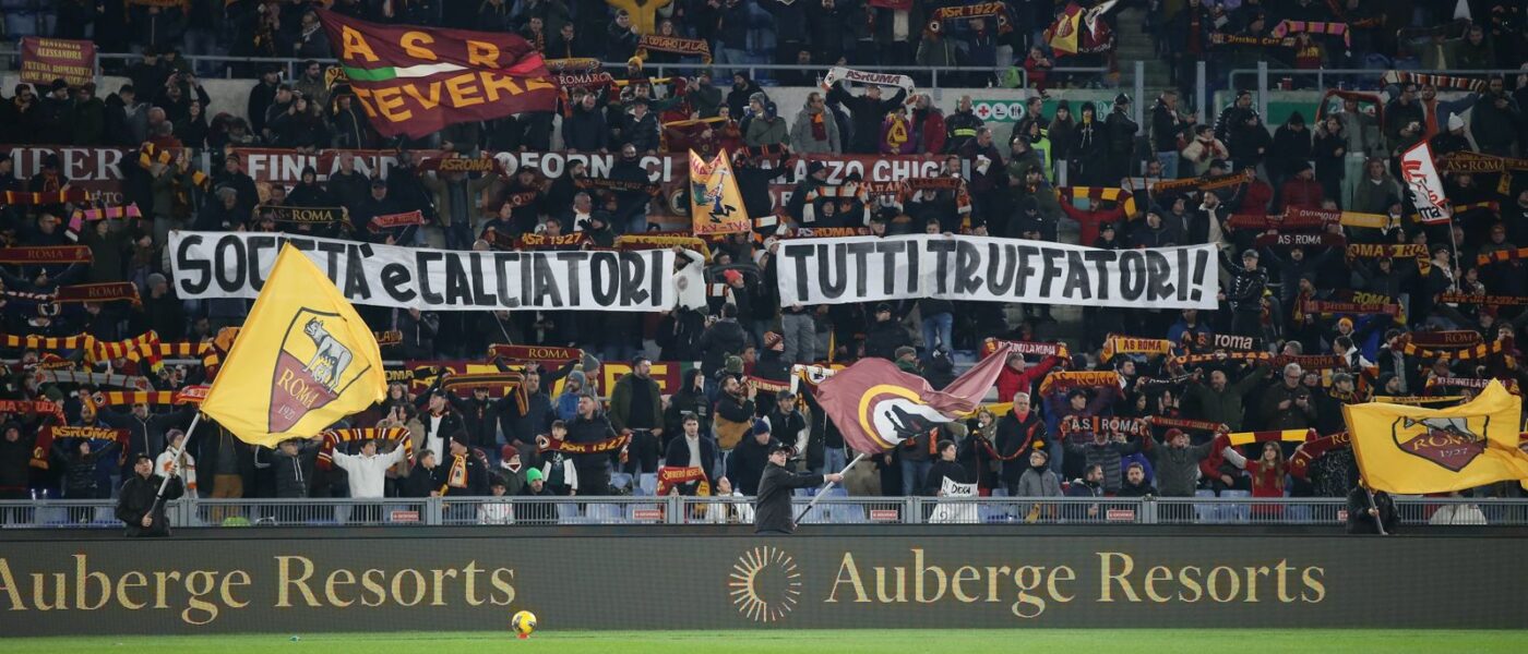 2024-12-18 roma-sampdoria proteste tifosi