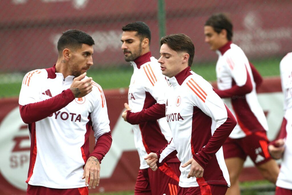 2025-01-22 allenamento trigoria gruppo