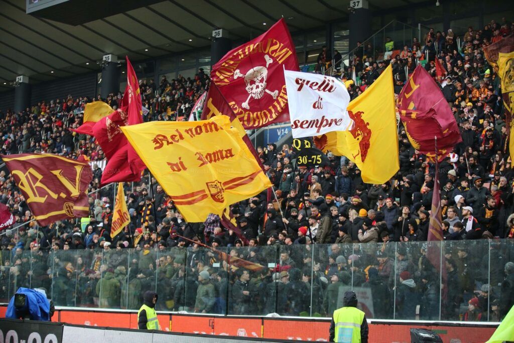 2025-01-26 UDINESE-ROMA tifo settore ospiti