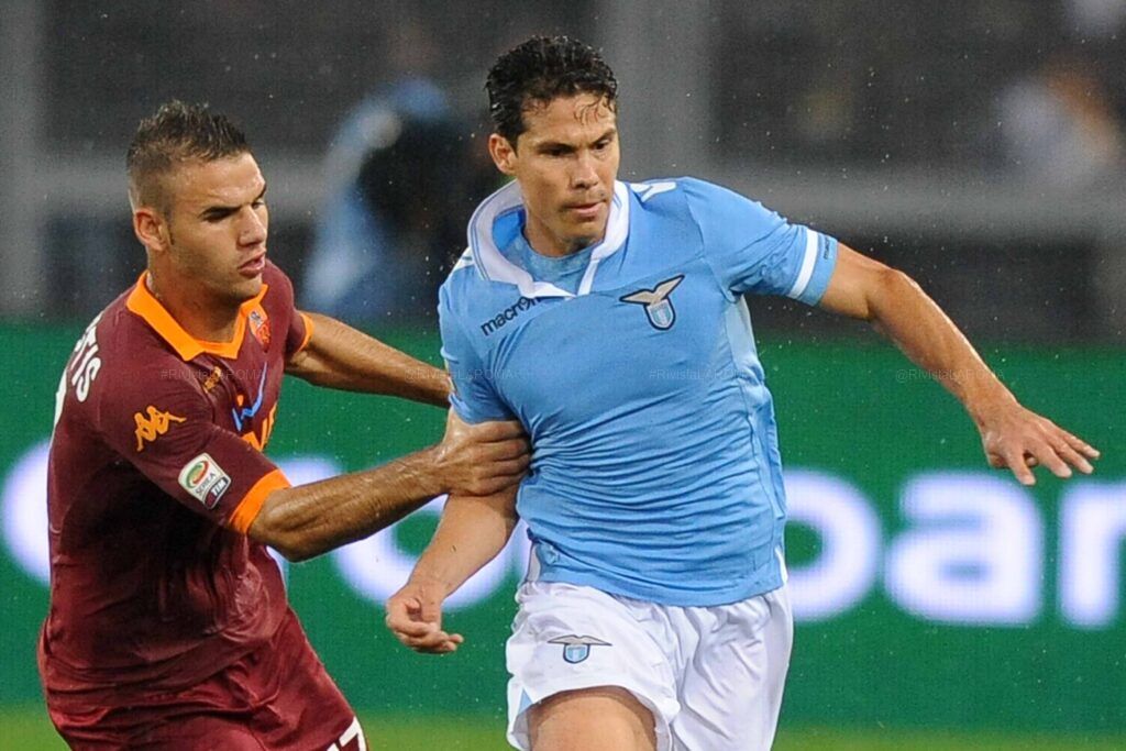 TACHTSIDIS HERNANES Lazio Roma 11.11.2012 1 red