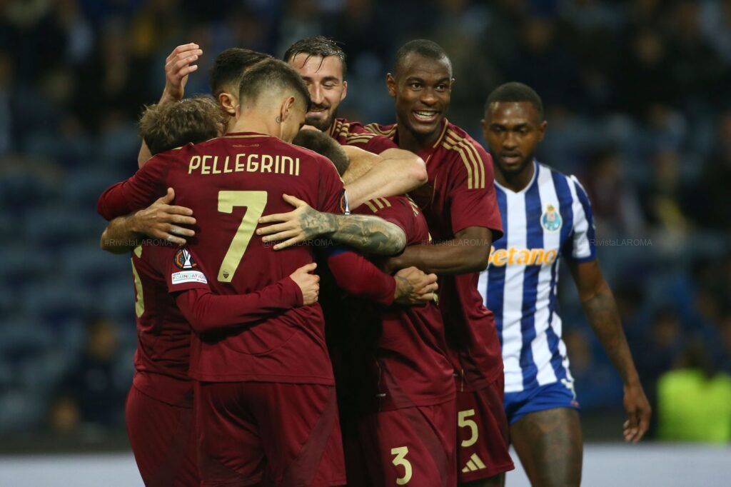 2025-02-14 porto-roma esultanza gol